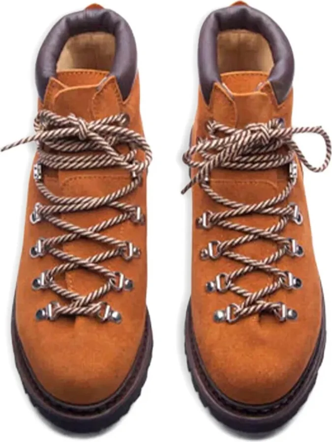 Lace-Up Suede Boots - Image 3