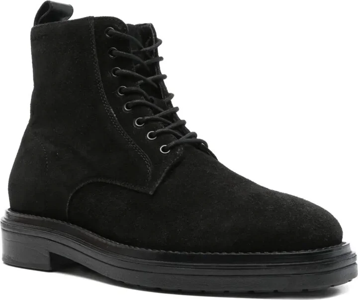Lace-Up Suede Boots - Image 2
