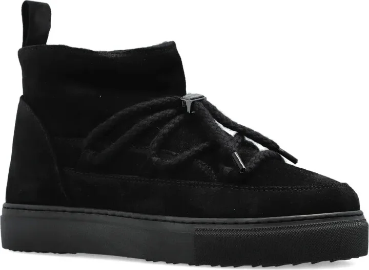 Lace-Up Suede Boots - Image 2