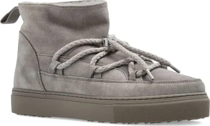 Lace-Up Suede Boots - Image 2