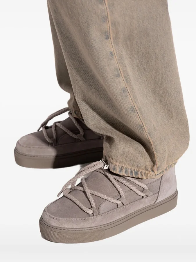 Lace-Up Suede Boots - Image 4