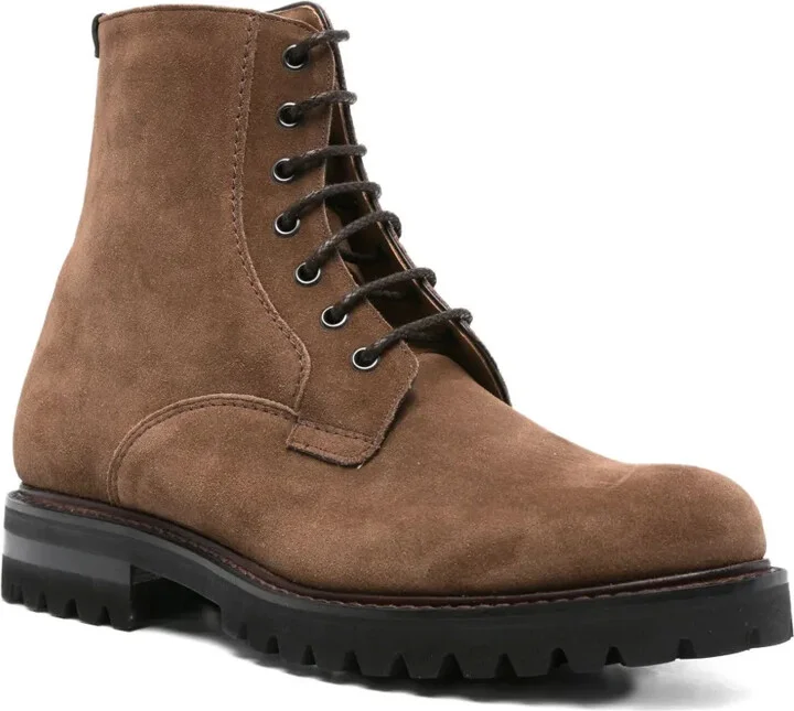 Lace-Up Suede Boots - Image 2