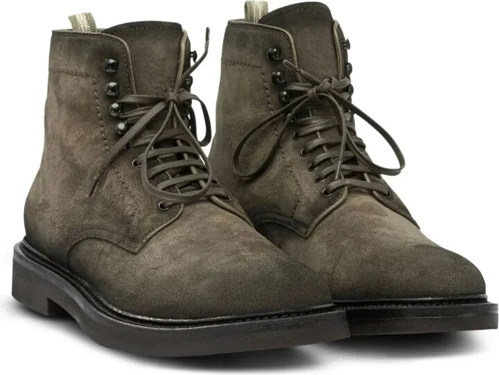 Lace-Up Suede Boots - Image 2