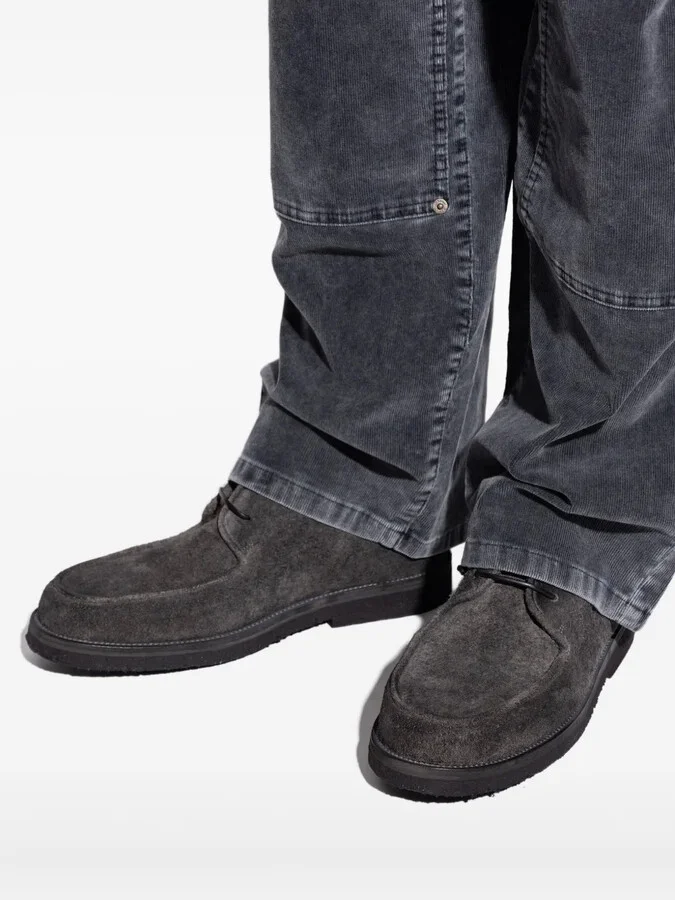 Lace-Up Suede Boots - Image 4