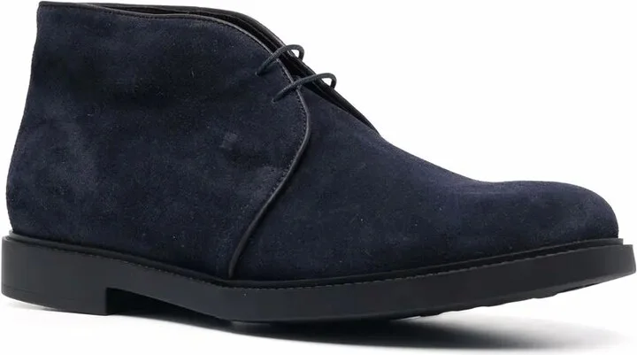 Lace-Up Suede Boots - Image 2