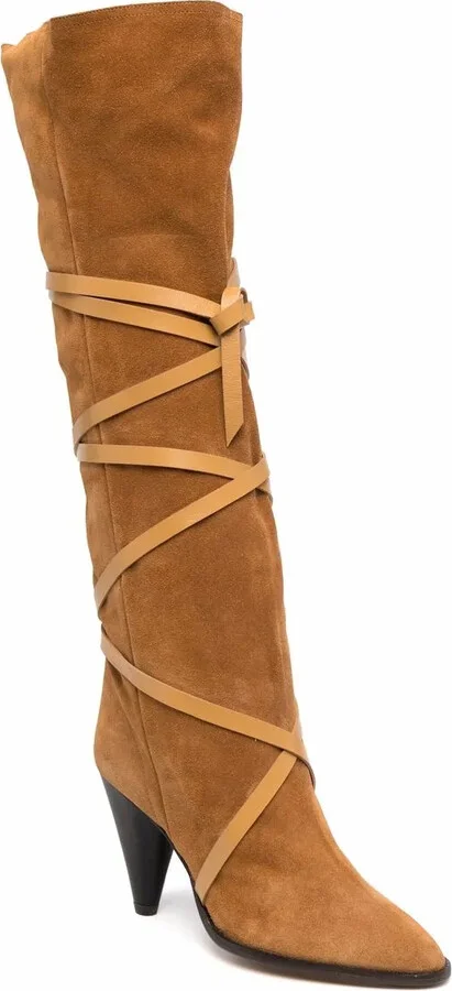 Lace-Up Suede Boots - Image 2