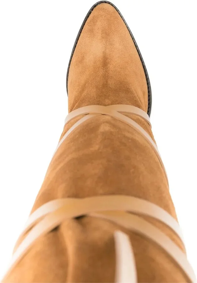 Lace-Up Suede Boots - Image 4