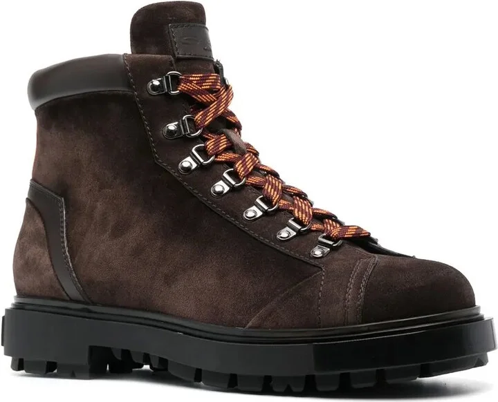 Lace-Up Suede Boots - Image 2