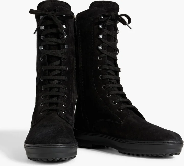 Lace-up suede boots - Image 2