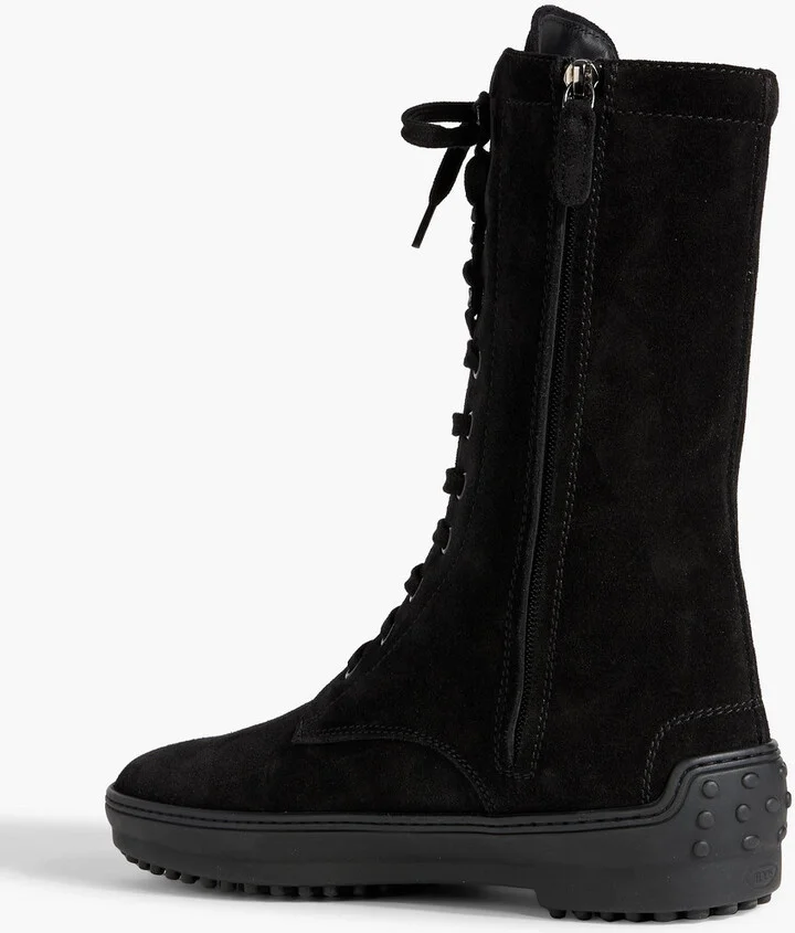 Lace-up suede boots - Image 3