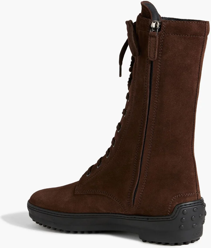 Lace-up suede boots - Image 6