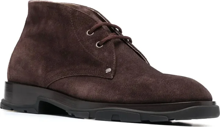 Lace-Up Suede Boots - Image 2
