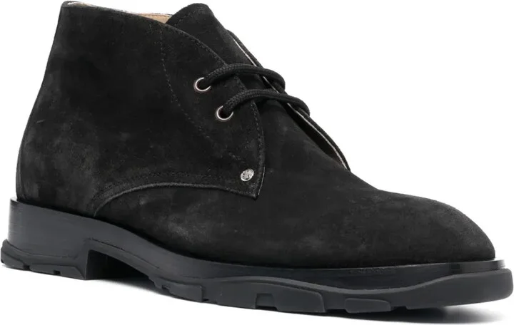 Lace-Up Suede Boots - Image 2