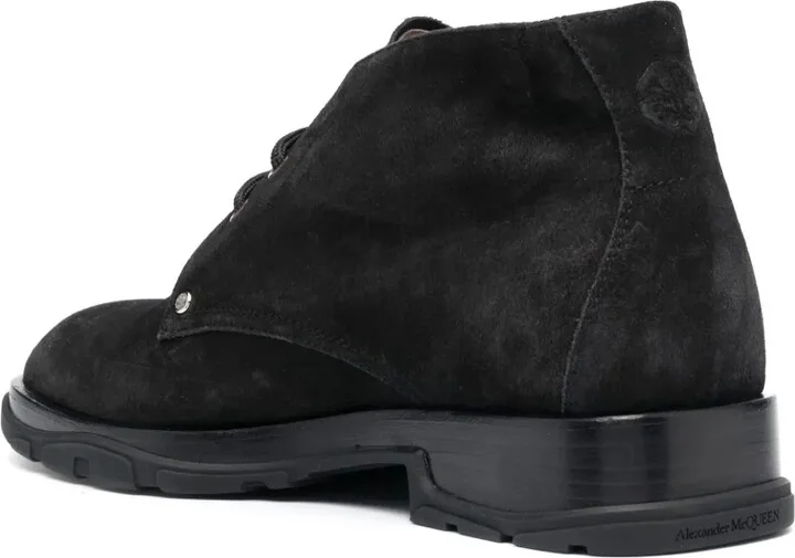 Lace-Up Suede Boots - Image 3