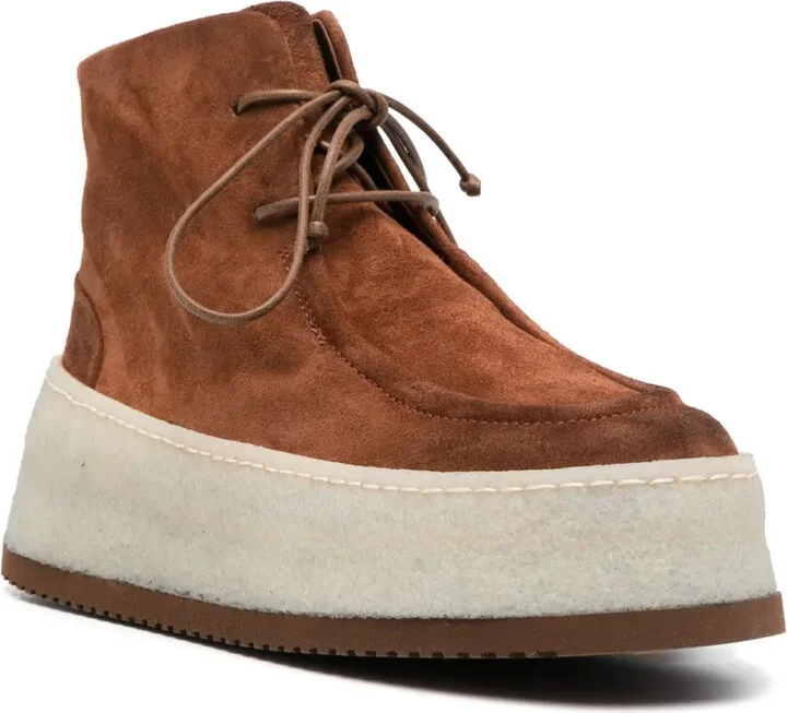 Lace-Up Suede Boots - Image 2