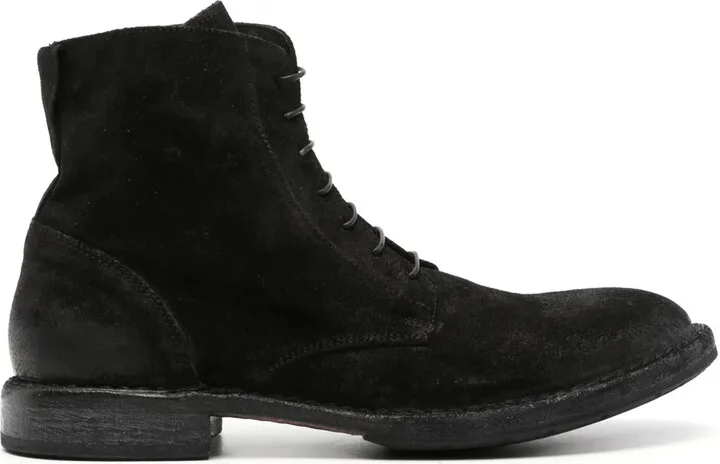 Lace-Up Suede Boots