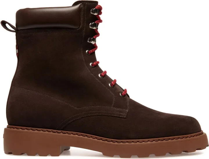 Lace-Up Suede Boots