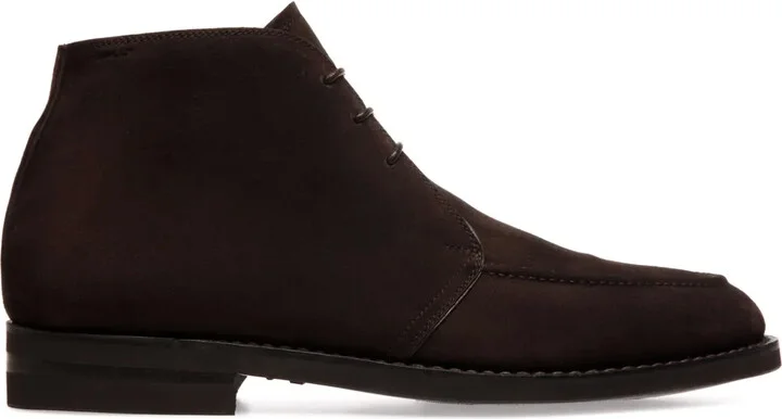 Lace-Up Suede Boots