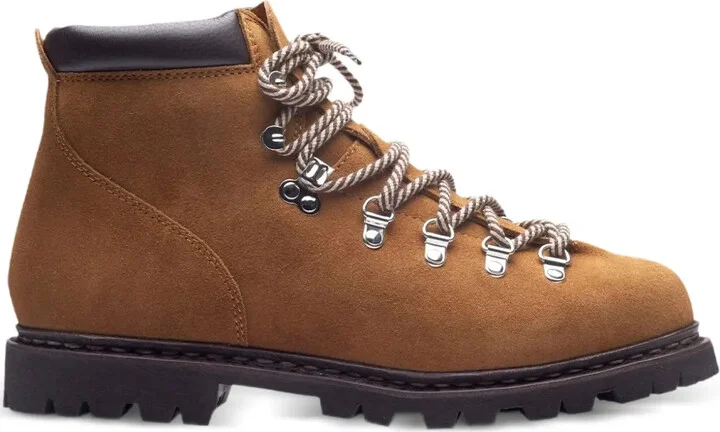 Lace-Up Suede Boots