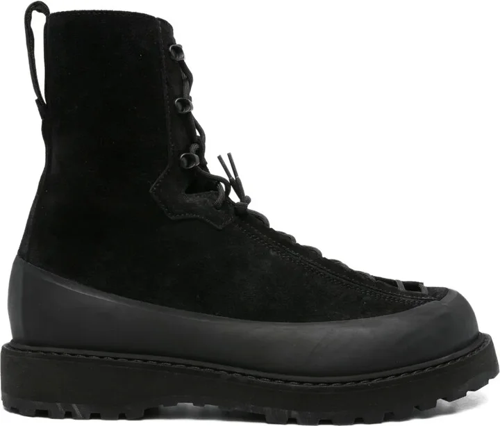 Lace-Up Suede Boots