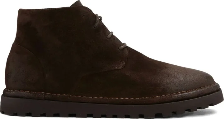 Lace-Up Suede Boots