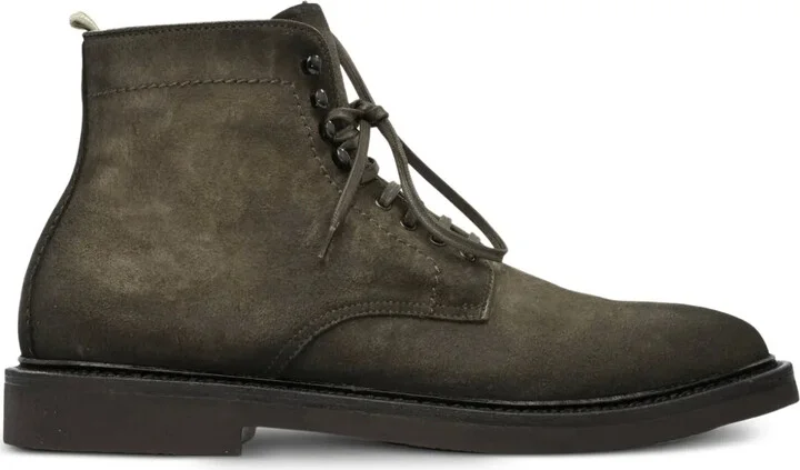 Lace-Up Suede Boots