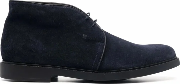 Lace-Up Suede Boots