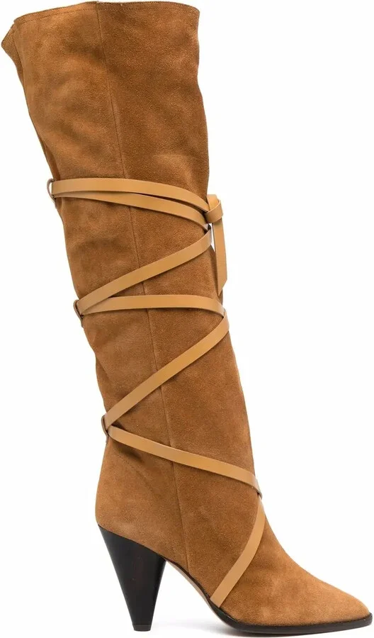 Lace-Up Suede Boots