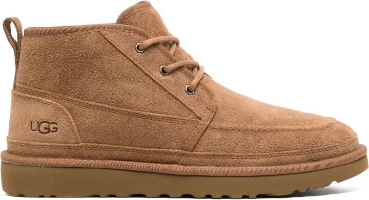Lace-Up Suede Boots