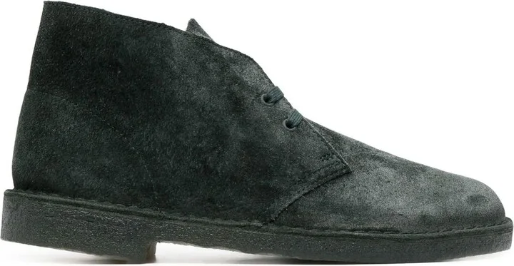 Lace-Up Suede Boots