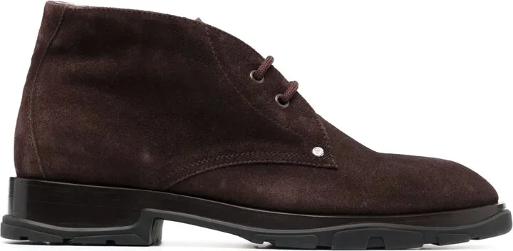 Lace-Up Suede Boots