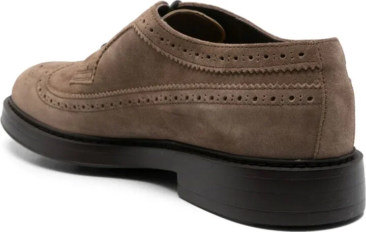 Lace-Up Suede Brogues - Image 3