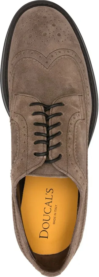 Lace-Up Suede Brogues - Image 4