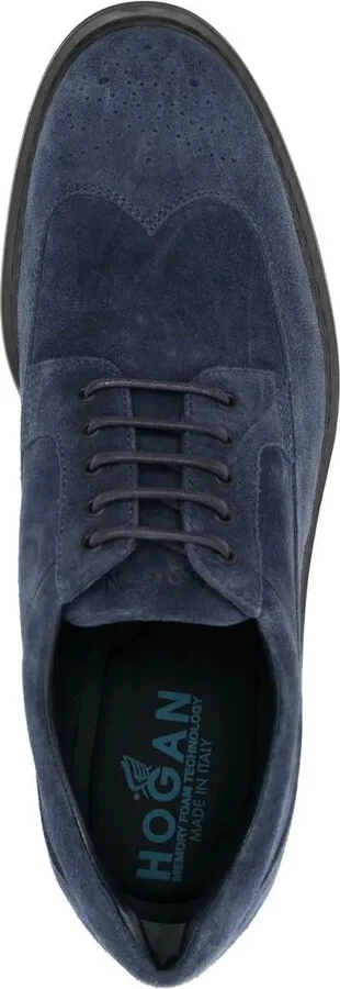 Lace-Up Suede Brogues - Image 4