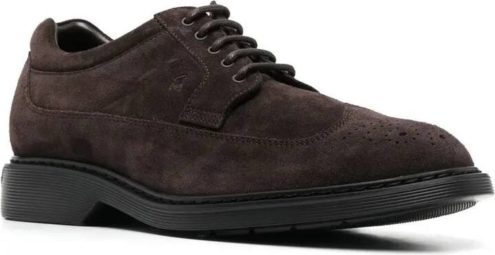 Lace-Up Suede Brogues - Image 2