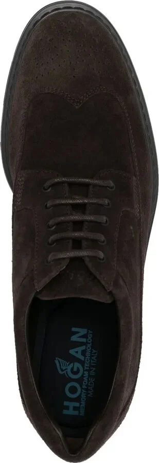 Lace-Up Suede Brogues - Image 4