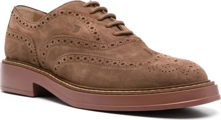 Lace-Up Suede Brogues - Image 2