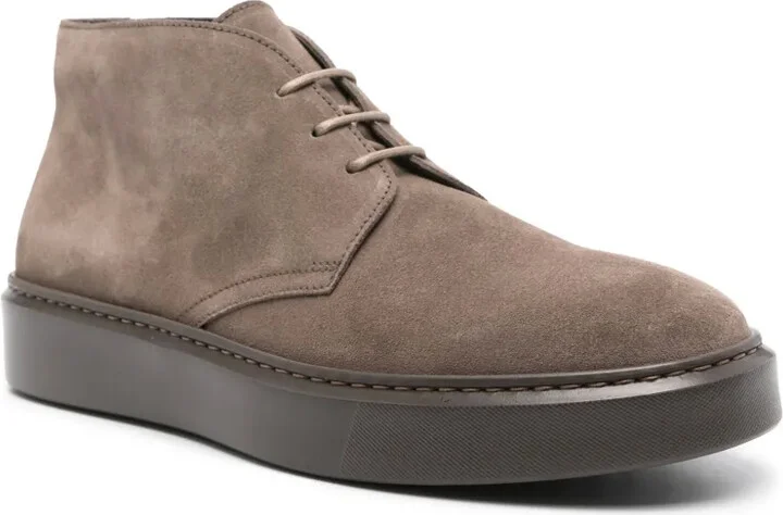 Lace-Up Suede Chukka Boots - Image 2