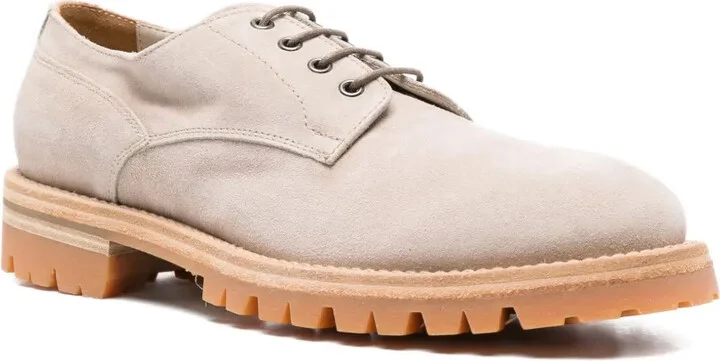 Lace-Up Suede Derby Shoes - Image 2