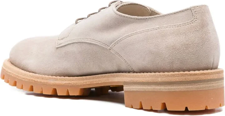Lace-Up Suede Derby Shoes - Image 3