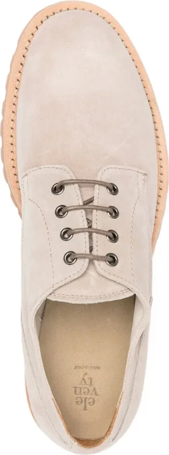 Lace-Up Suede Derby Shoes - Image 4