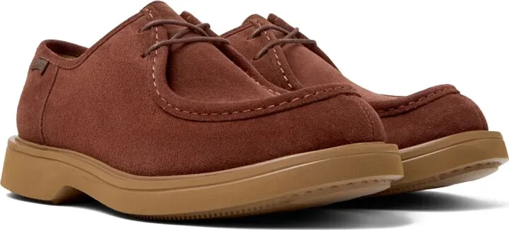 Lace-Up Suede Derby Shoes - Image 2