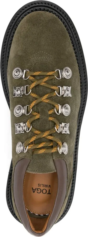 Lace-Up Suede Derby Shoes - Image 4
