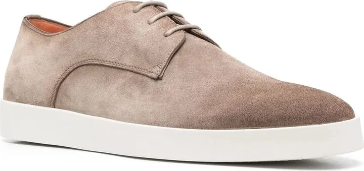 Lace-Up Suede Derby Shoes - Image 2