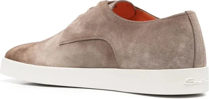 Lace-Up Suede Derby Shoes - Image 3