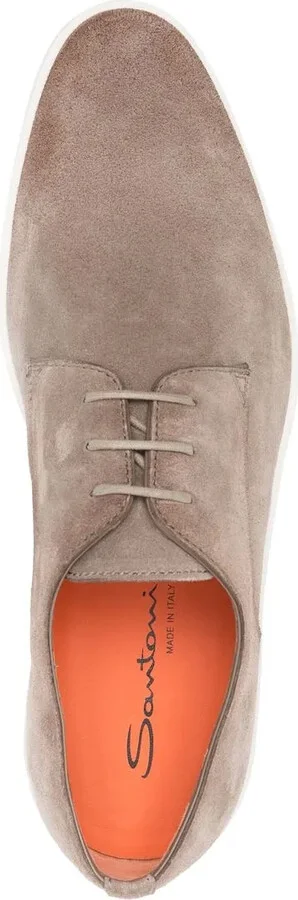 Lace-Up Suede Derby Shoes - Image 4