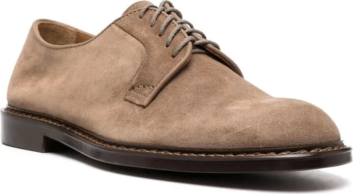 Lace-Up Suede Derby Shoes - Image 2