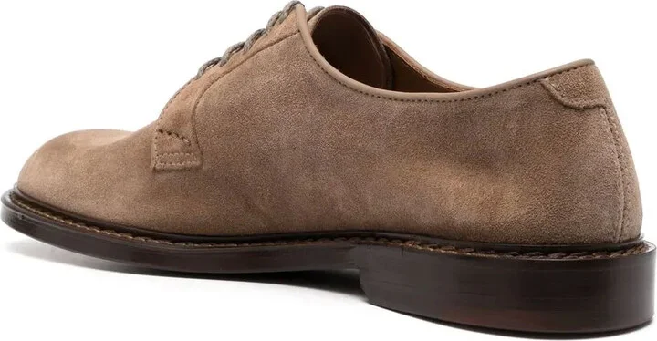 Lace-Up Suede Derby Shoes - Image 3