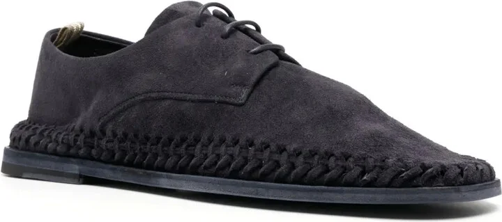 Lace-Up Suede Derby Shoes - Image 2
