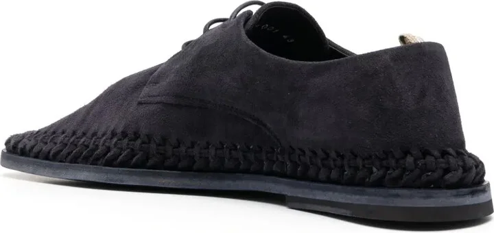 Lace-Up Suede Derby Shoes - Image 3